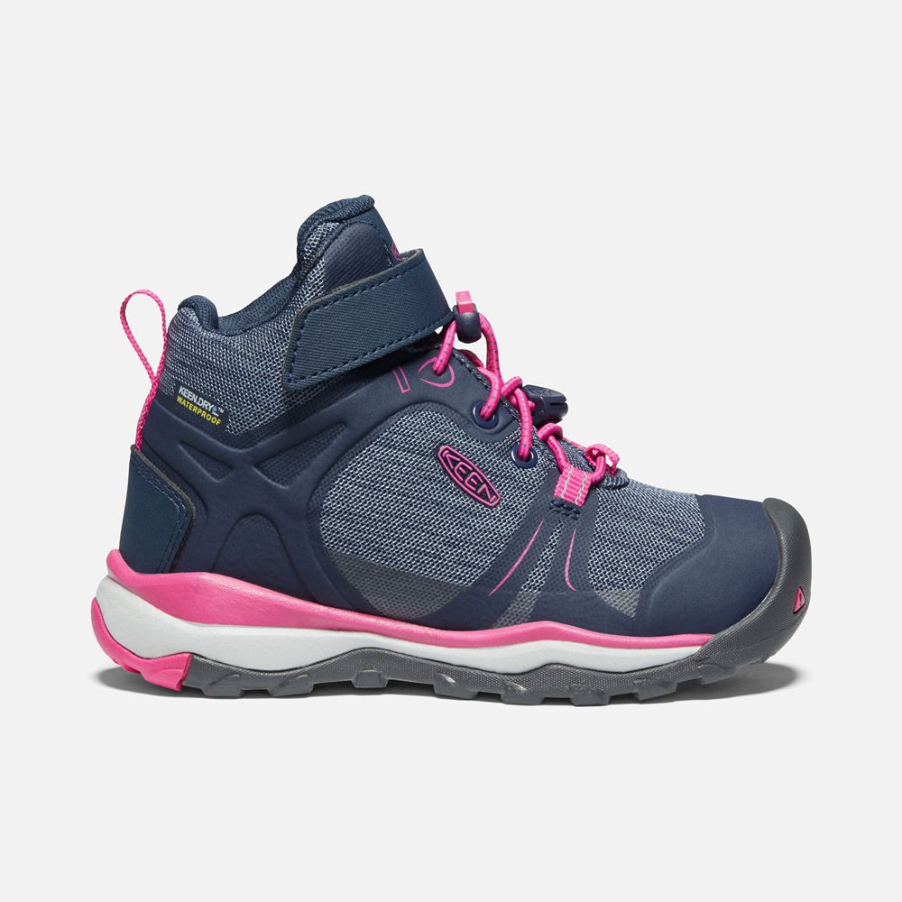 Bottes de Randonnée Keen Enfant Bleu/Rose | Terradora Ii Waterproof | SQJCU-7023